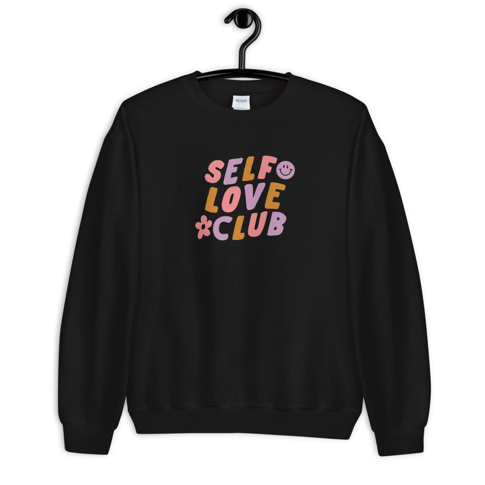 Self-Love Club Sweatshirt - Pastel Tones - The Self-Care Seed Co.